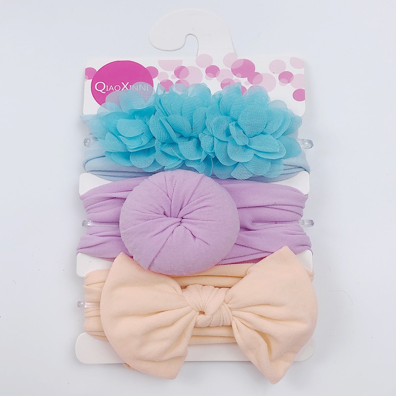 Elastic Baby Headband Set (3 Pcs)